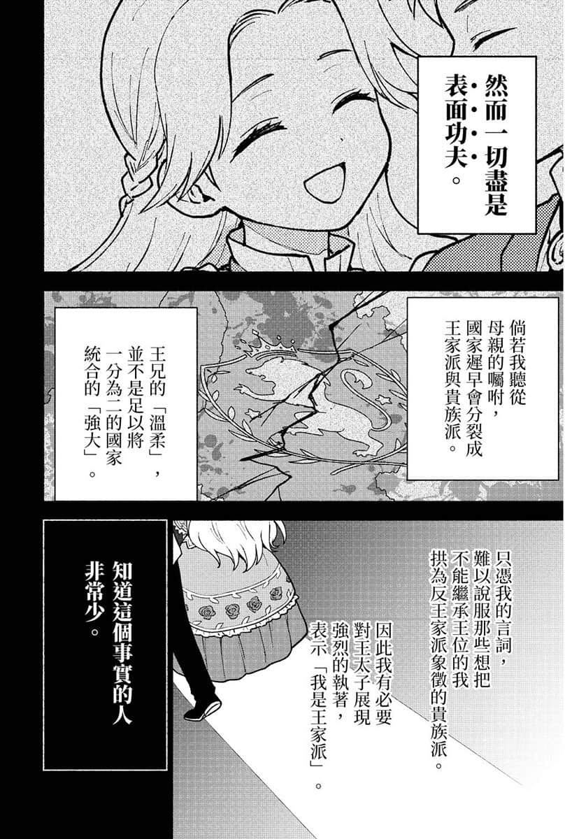 《身爲女性向遊戲的女主角挑戰最強生存劇》V 第二部 學園篇 鐵薔薇公主 漫畫版第12話插圖（15）
