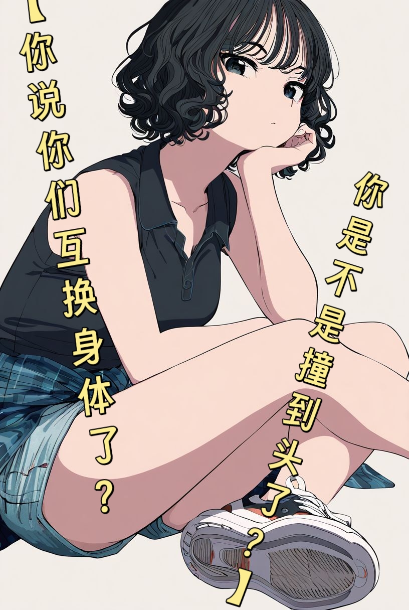 《与攻陷了无数女生的海王交换了身体》4 封面插画插图（7）