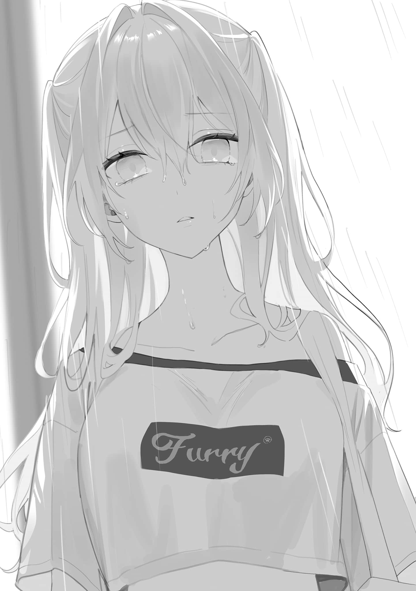 《放学后，在家庭餐厅，和班上那个女孩。》2 序章 雨插图（1）