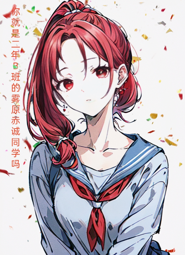 《橘色屋檐下的妹妹》上卷 西村 人設樣圖插圖（1）