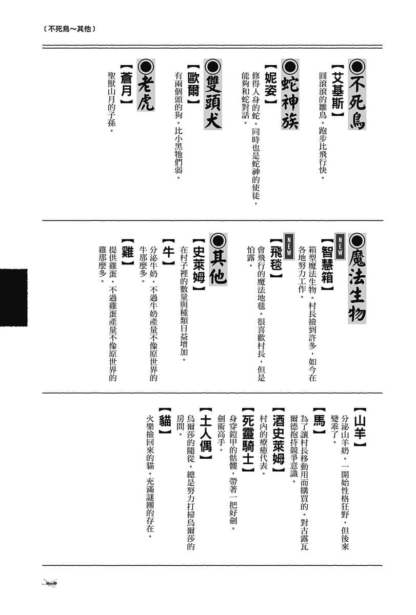 《異世界悠閒農家》14 登場人物辭典插圖（8）
