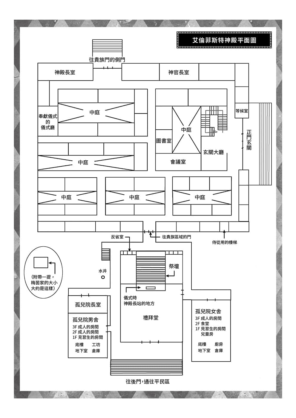《小書癡的下克上FANBOOK》1 神殿導覽 香月M夜插圖（1）
