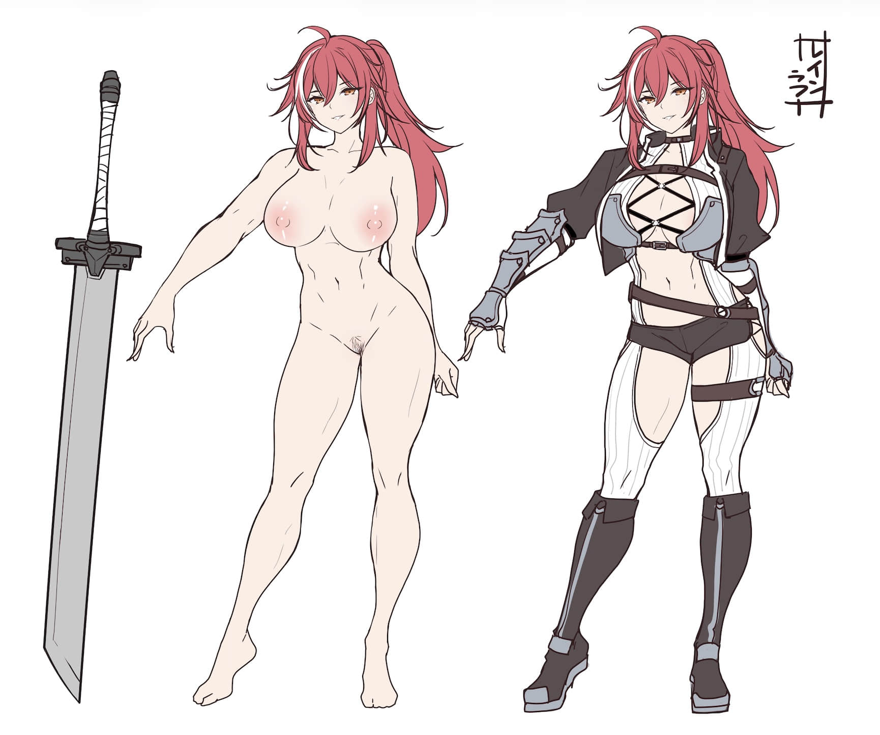 《靠美容魔法开启异世界冒险后宫》1 人物设计稿插图（7）