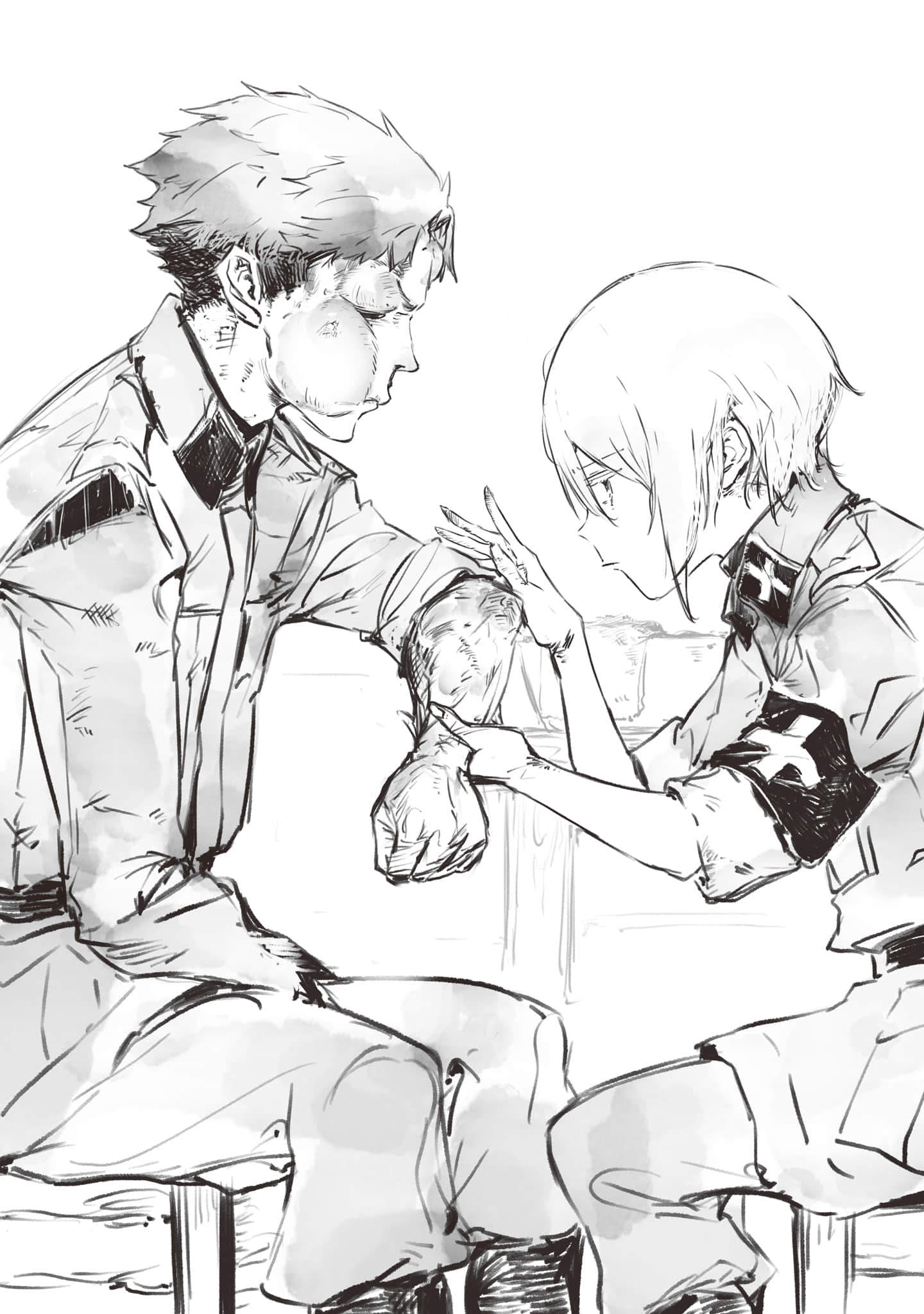 《TS卫生兵的战场日记》1 西部战线 ２插图（3）