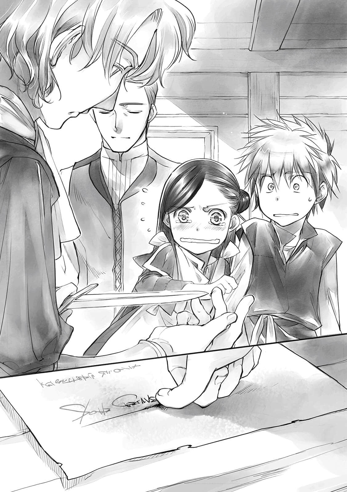 《小书痴的下克上 ～为了成为图书管理员不择手段～》1 士兵的女儿Ⅱ 契约魔法插图（1）