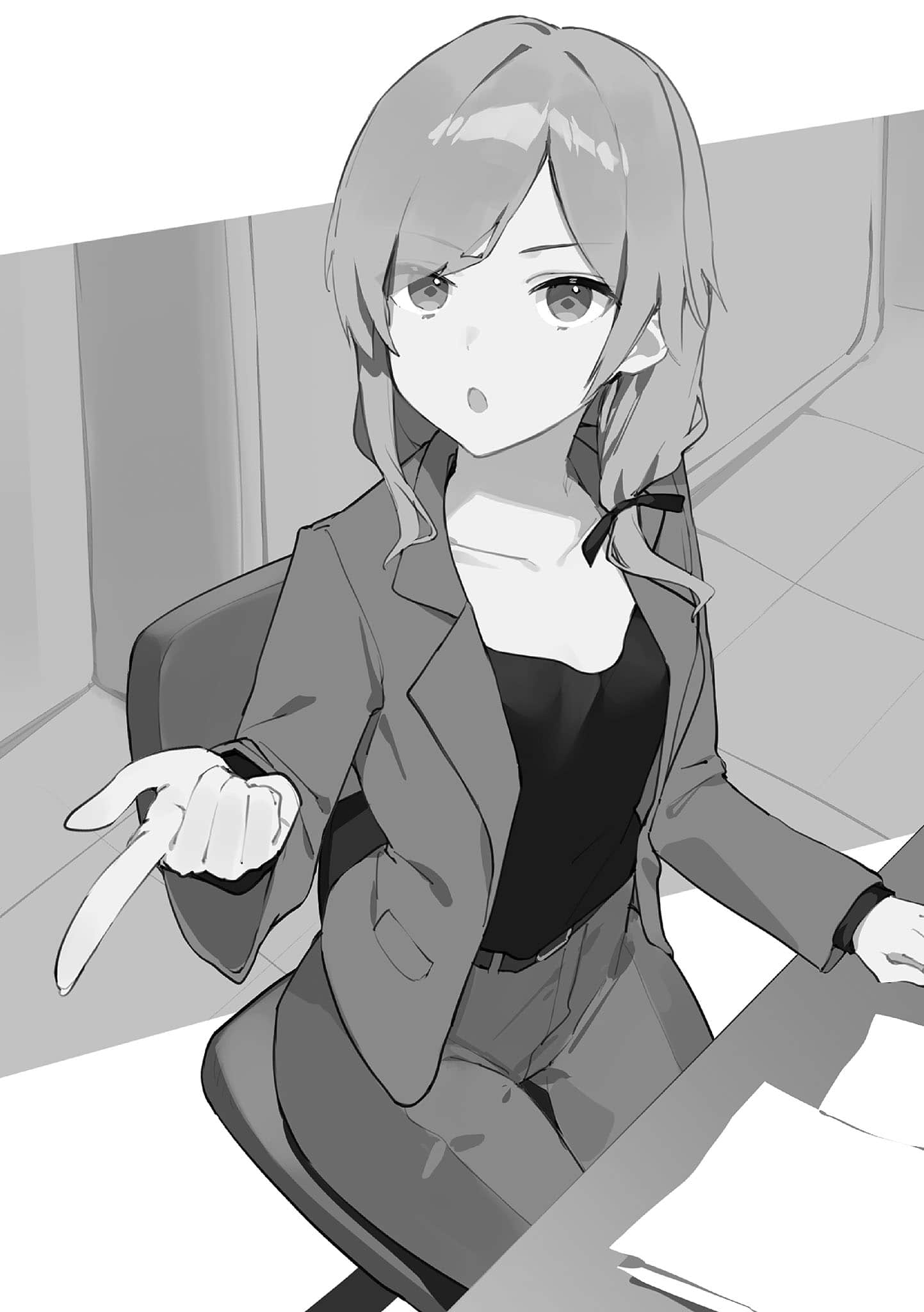 邻座的高岭之花似乎是我前世的妻子。今生好像也超喜欢我。小说插图（10）