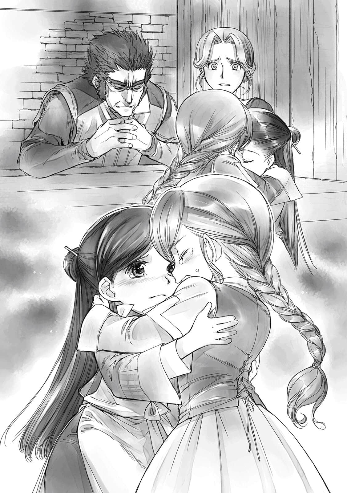 《小书痴的下克上 ~为了成为图书管理员不择手段~》1 士兵的女儿Ⅲ 家庭会议插图(1)