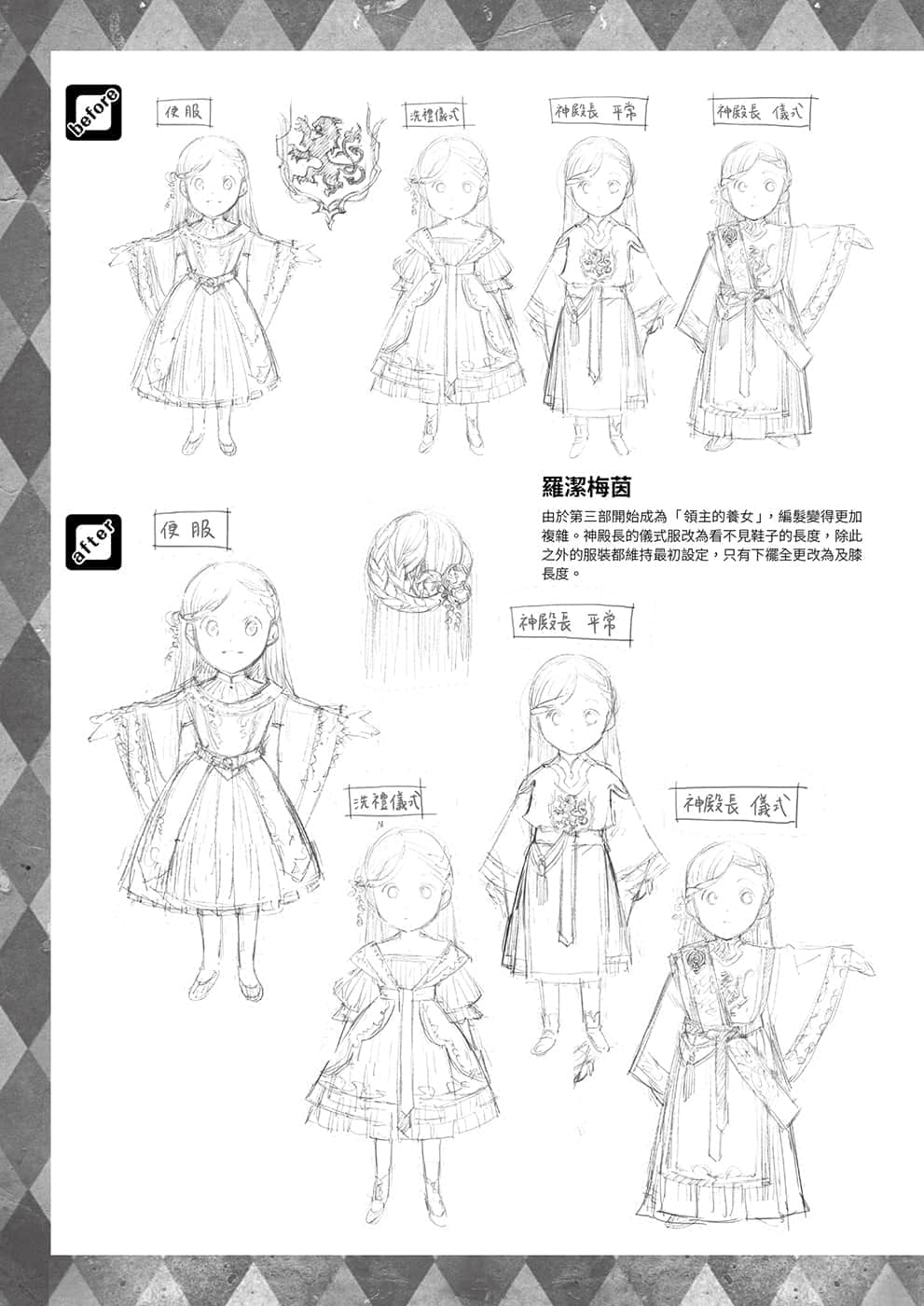 《小書癡的下克上FANBOOK》1 角S設定資料集插圖（2）