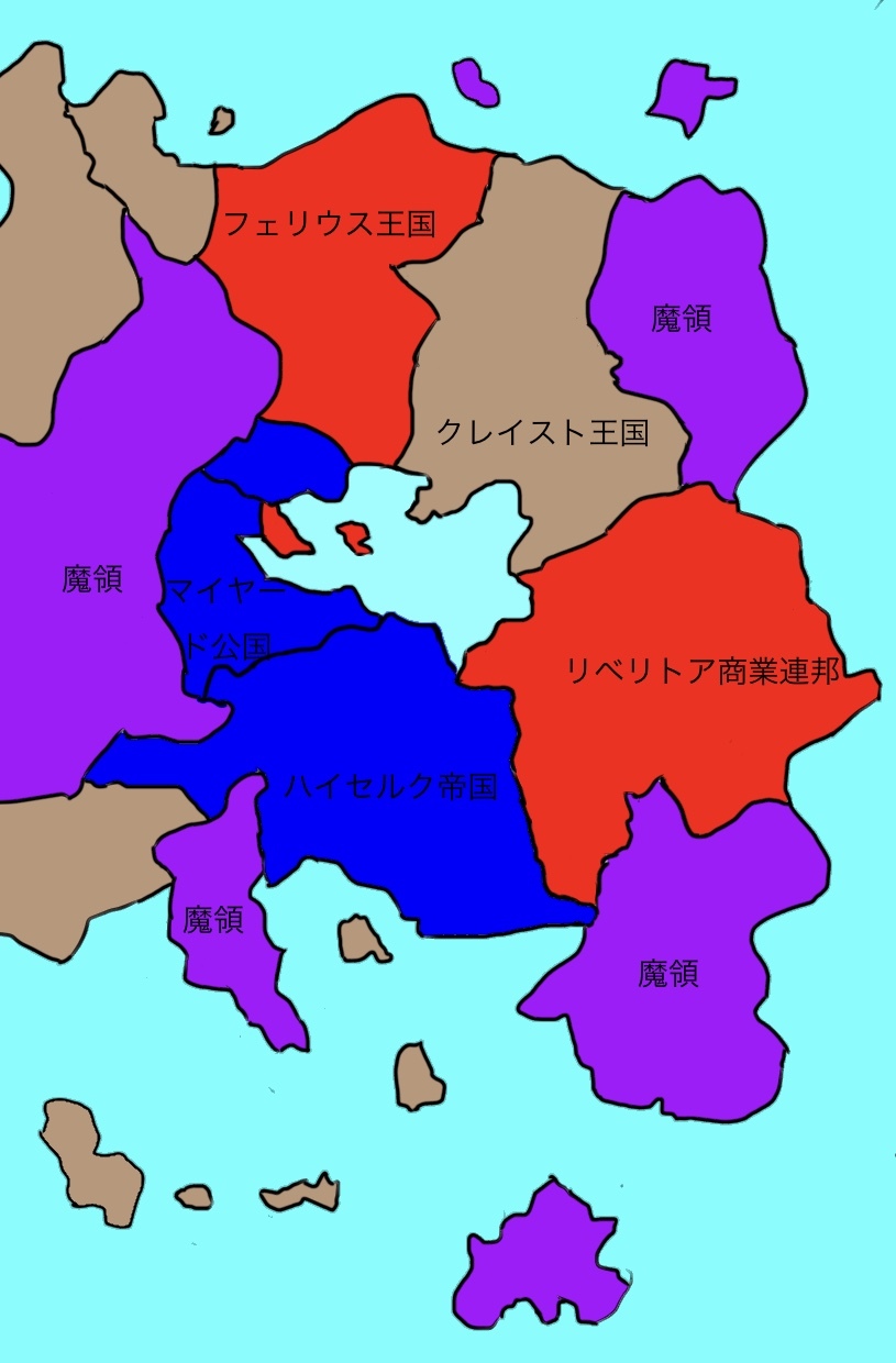 《浑浊双眼所求为何》1 汉塞尔克帝国 周边国家 地图插图（2）