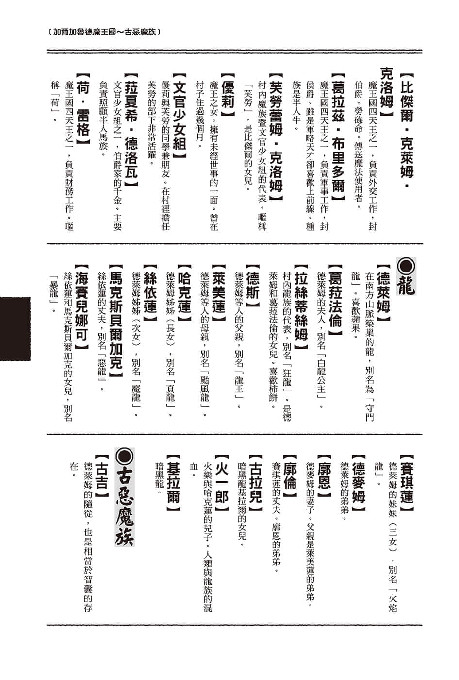 《异世界悠闲农家》8 登场人物辞典插图（3）