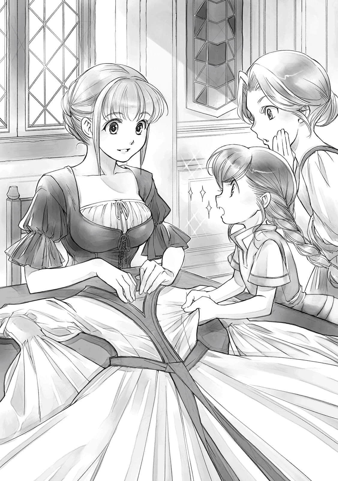 《小书痴的下克上 ～为了成为图书管理员不择手段～》1 士兵的女儿Ⅲ 多莉 拜访珂琳娜夫人插图（1）