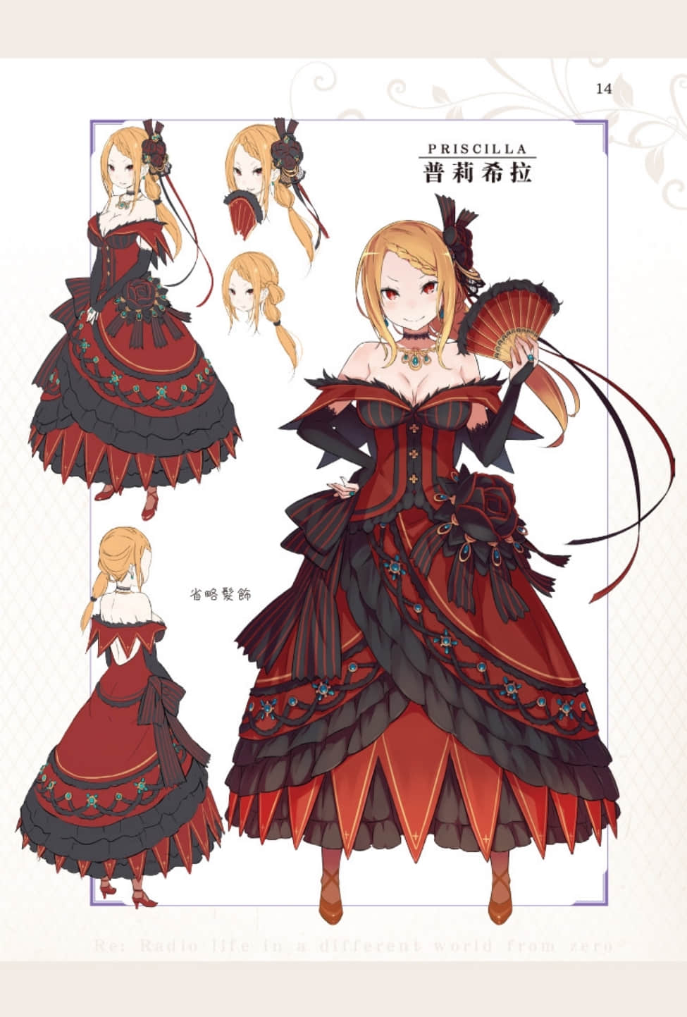 《Re:從零開始的異世界生活》Re:zeropedia 公式書 角S設定資料插圖（16）
