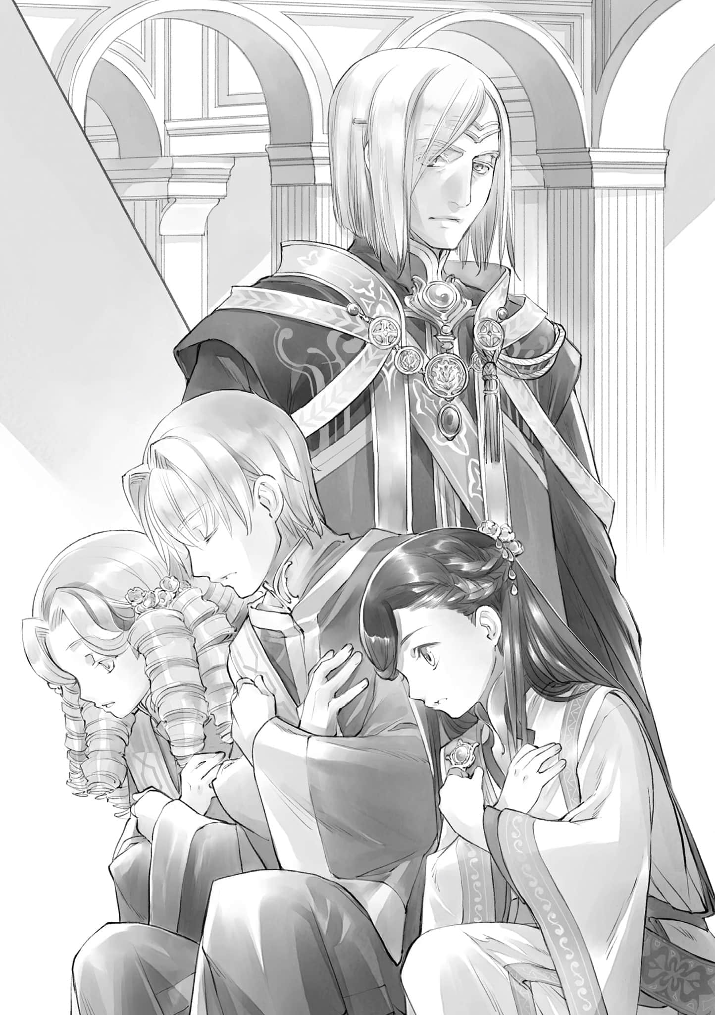 《小书痴的下克上 ～为了成为图书管理员不择手段～》5 女神的化身Ⅱ 贵族院的奉献仪式插图（1）