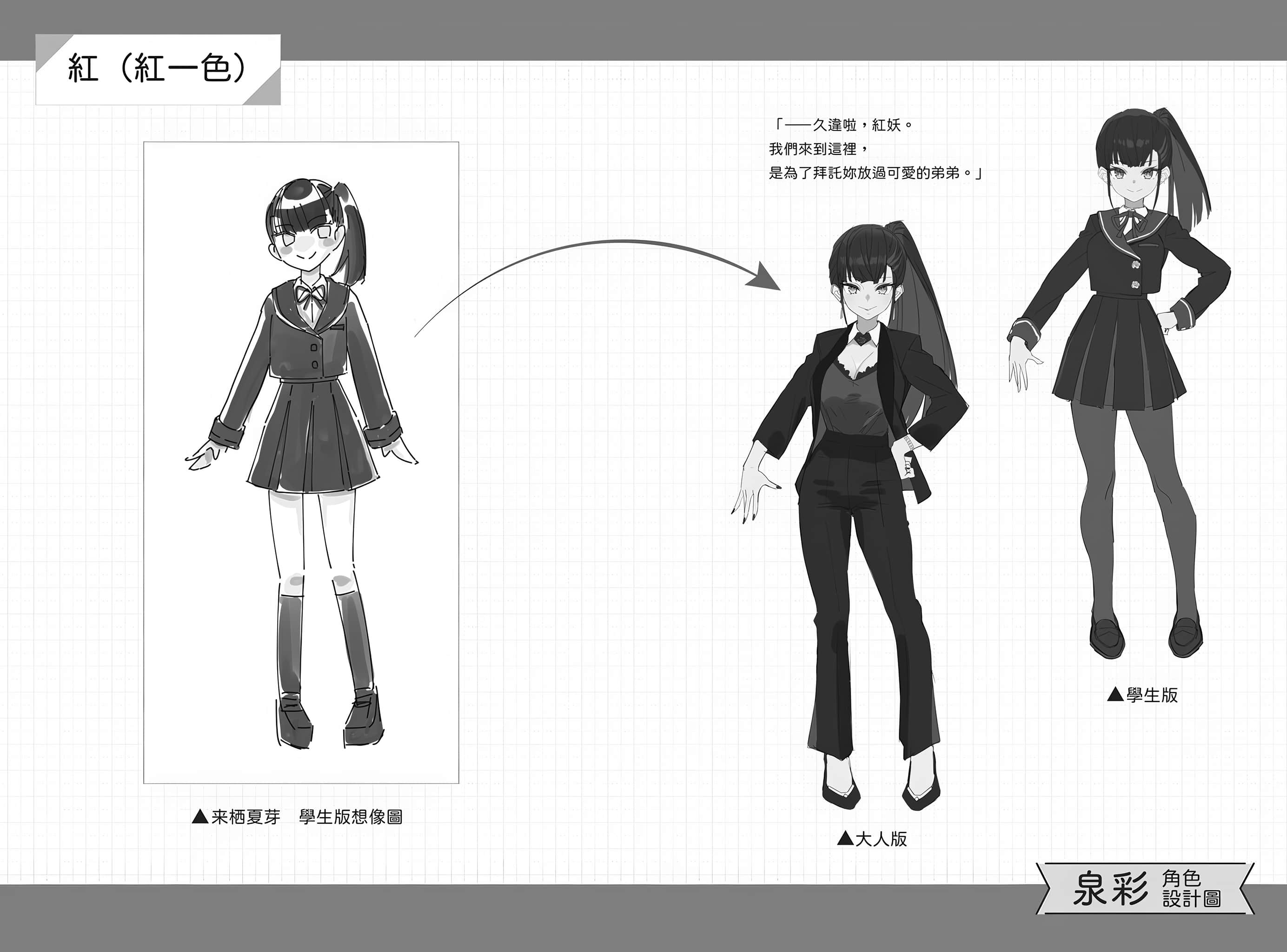 《非人学生与厌世教师》4 人间老师，可以替我们传达理想吗……？ 人物档案和设定插图（1）