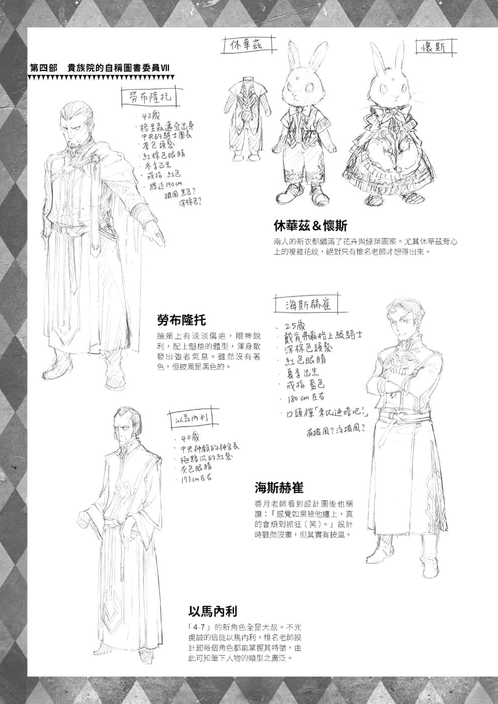 《小書癡的下克上FANBOOK》4 椎名優 角S設定資料集插圖（4）