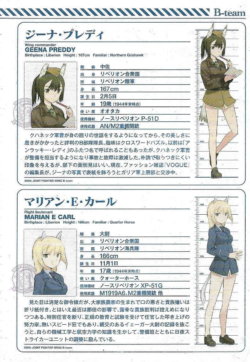 《高贵魔女 第506统合战斗飞行团》4 暗云！ 人物介绍插图（3）
