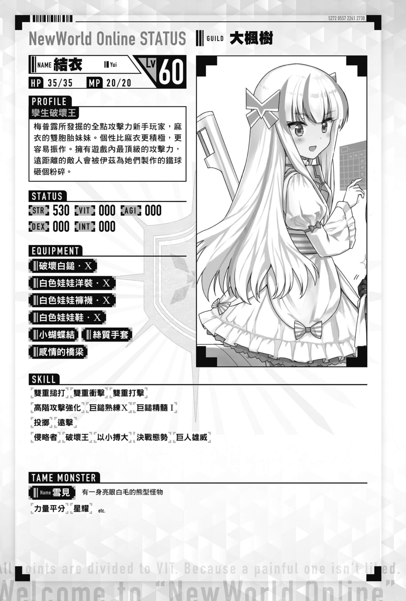 《怕痛的我，把防御力点满就对了》14 人物档案和设定插图（8）