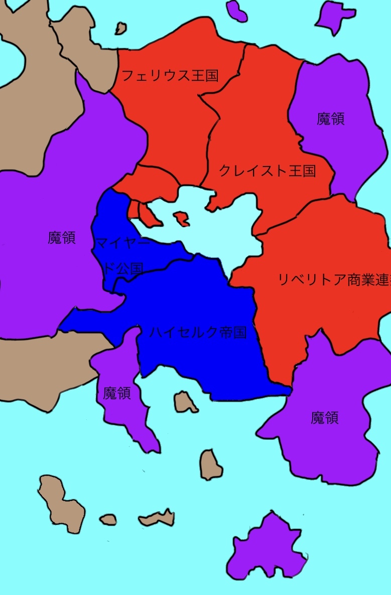 《浑浊双眼所求为何》1 汉塞尔克帝国 周边国家 地图插图（3）