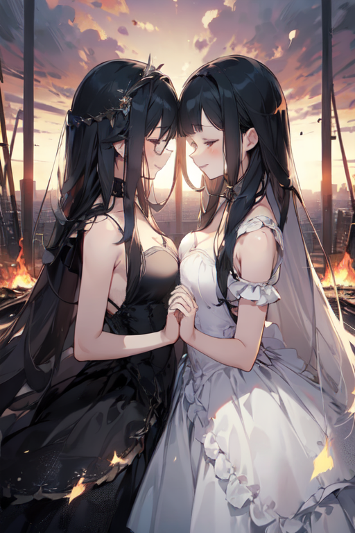 《牢籠中的囚鳥們 ～從【仙境】開始，向命運發起抗爭～》05-自那破碎的天空 封面插圖（1）