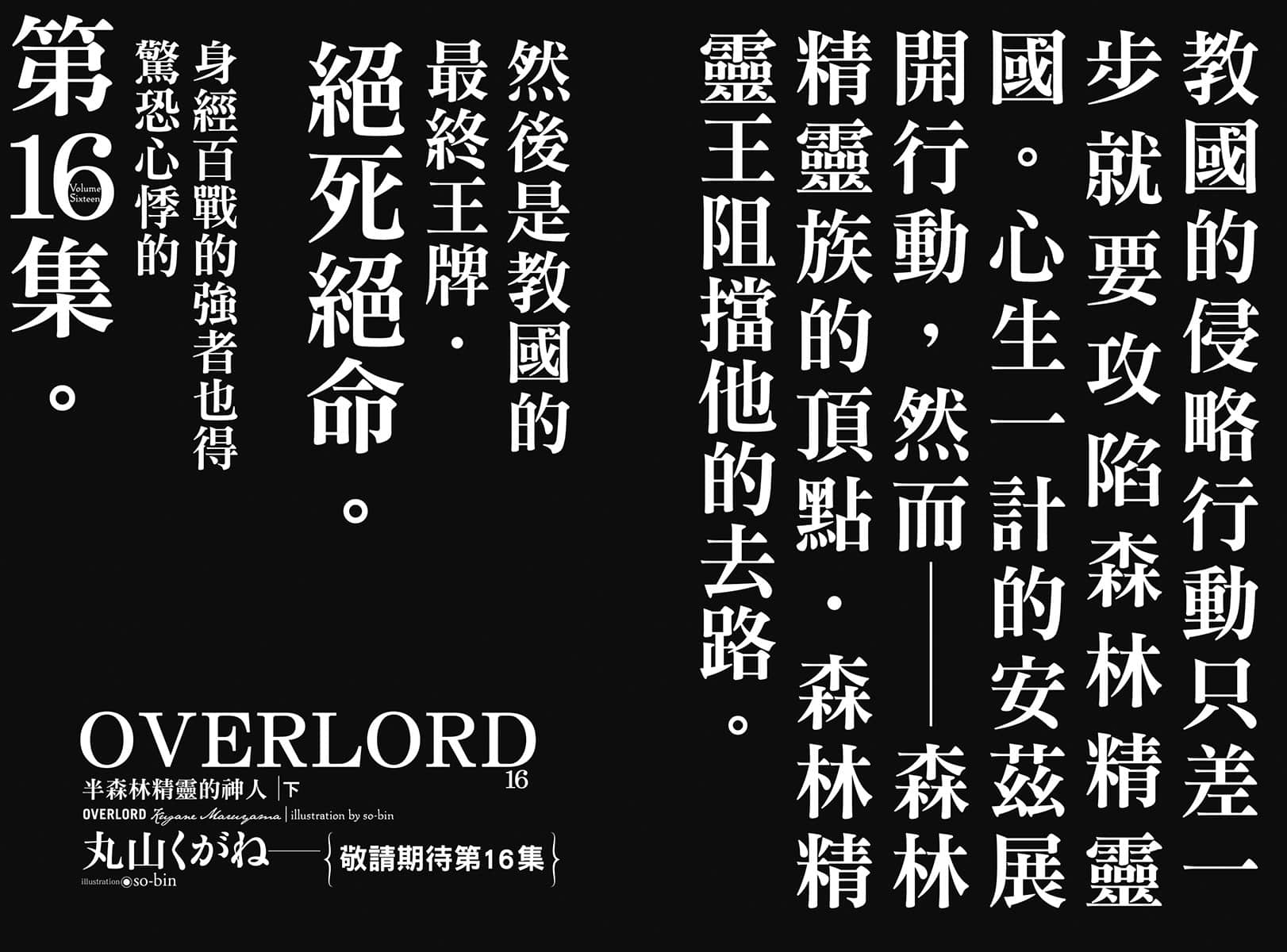 《OVERLORD不死者之王》15 半森林精靈的神人〈上〉 角S介紹插圖（7）
