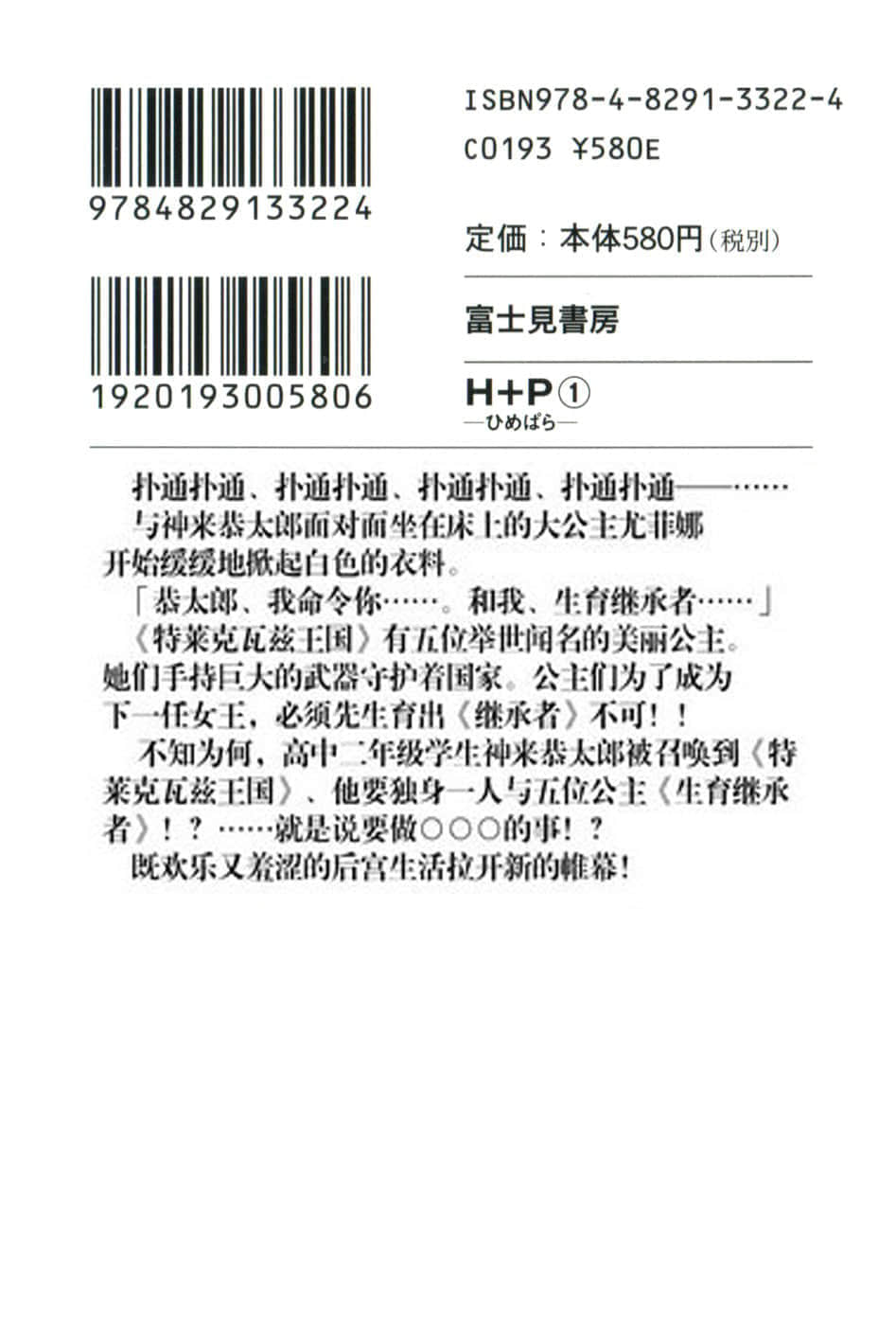 《HP 公主天国》1 后记插图（1）