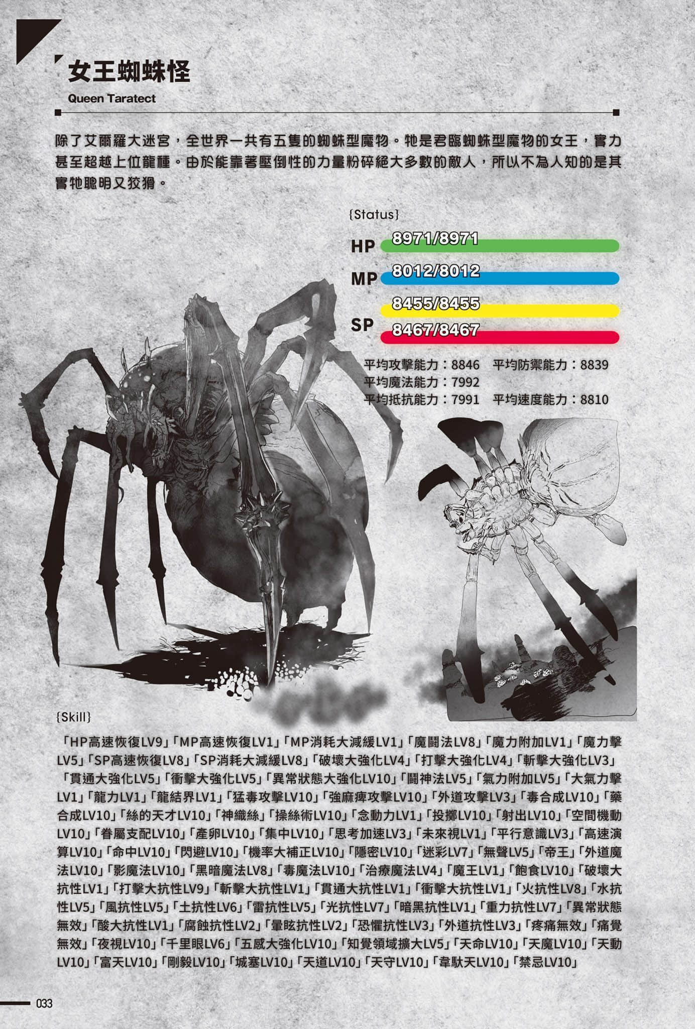 《转生成蜘蛛又怎样！》Ex 艾尔罗大迷宫 设定插图（25）