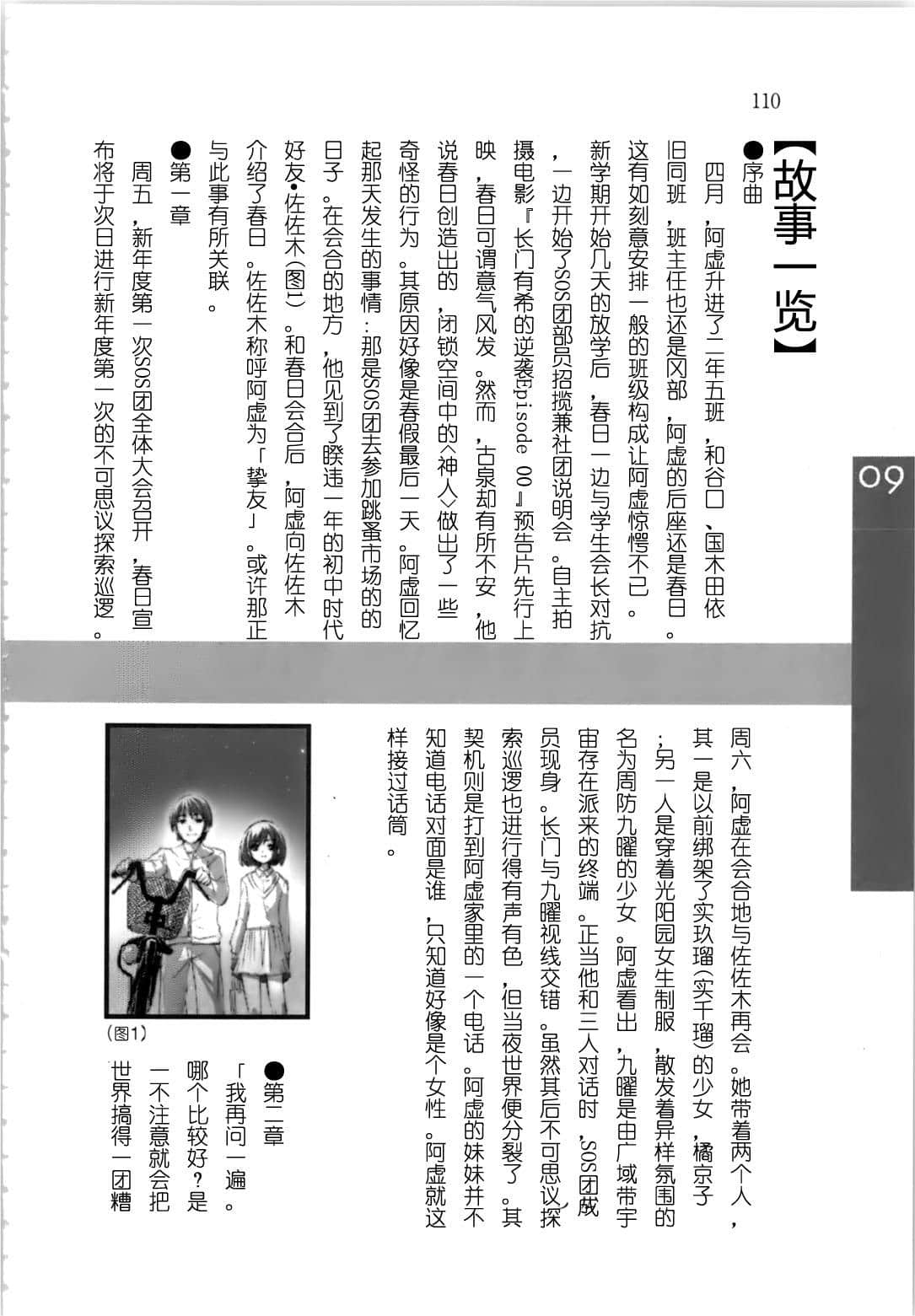 《涼宮春日系列》OFFICAL FANBOOK 涼宮春日的觀測 第二章 各卷詳解插圖（36）