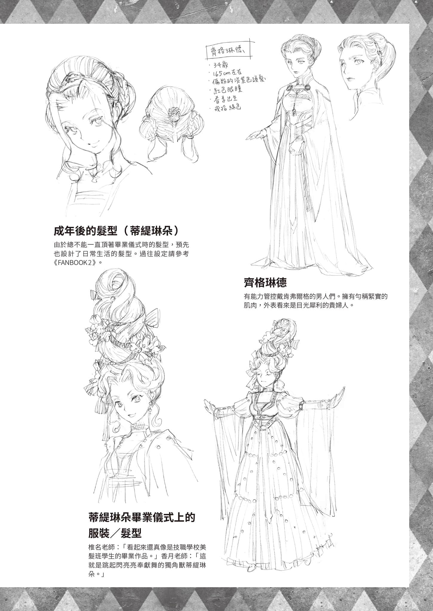 《小书痴的下克上FANBOOK》5 椎名优 角S设定资料集插图（5）