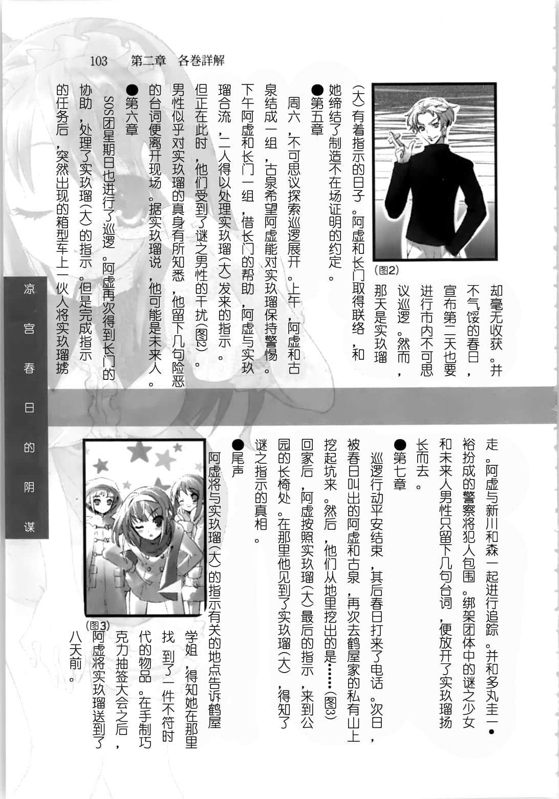 《涼宮春日系列》OFFICAL FANBOOK 涼宮春日的觀測 第二章 各卷詳解插圖（29）