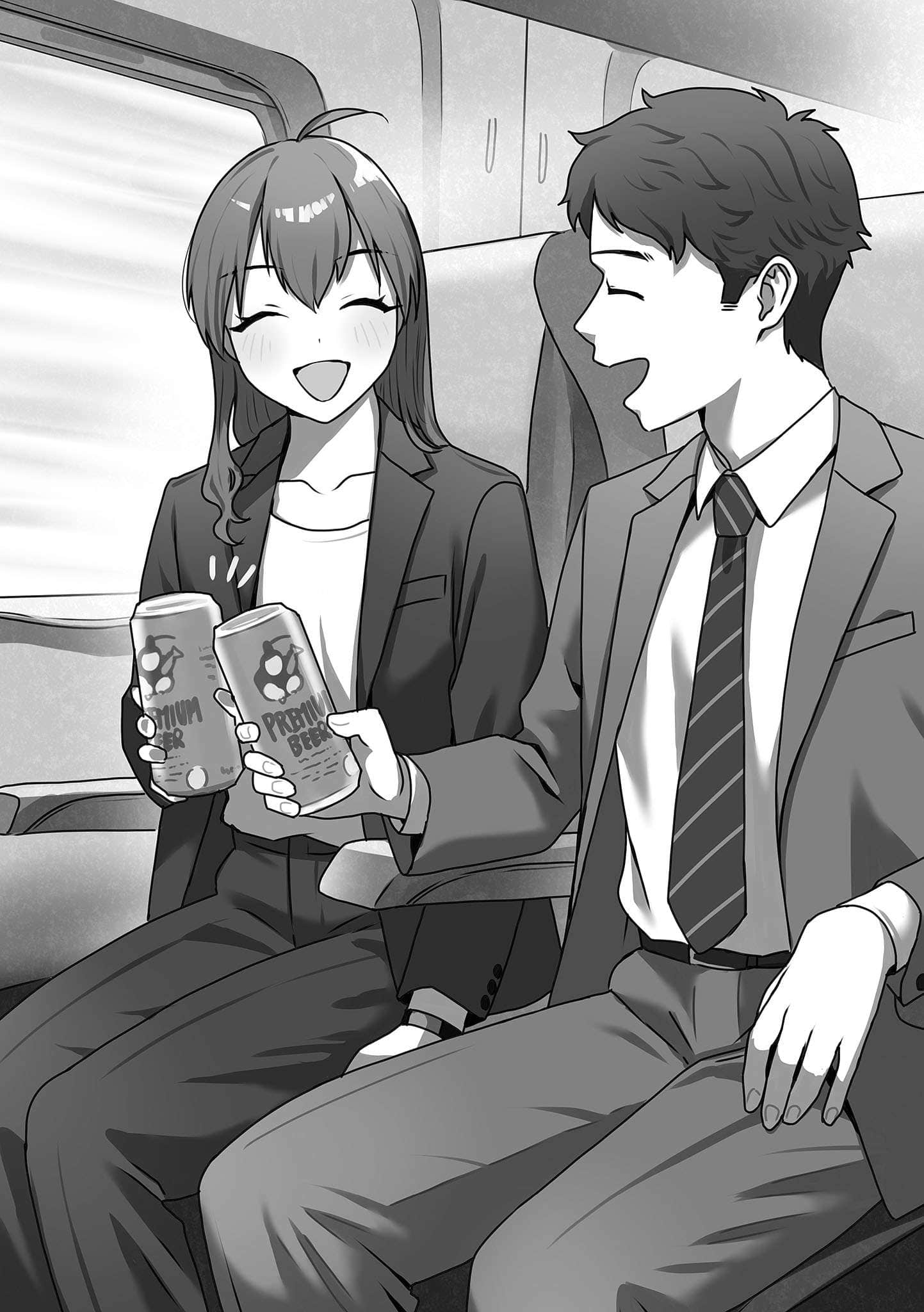 《与营业科的美女同事之间，仅仅是一起吃饭的日常》1 与营业科MN同事之间，仅仅是一同出差的日常插图（1）