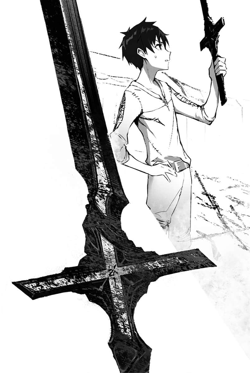 《暴食狂戰士 唯有我突破了所謂「等級」的概念》1 第4話 貪婪的黑劍插圖（1）