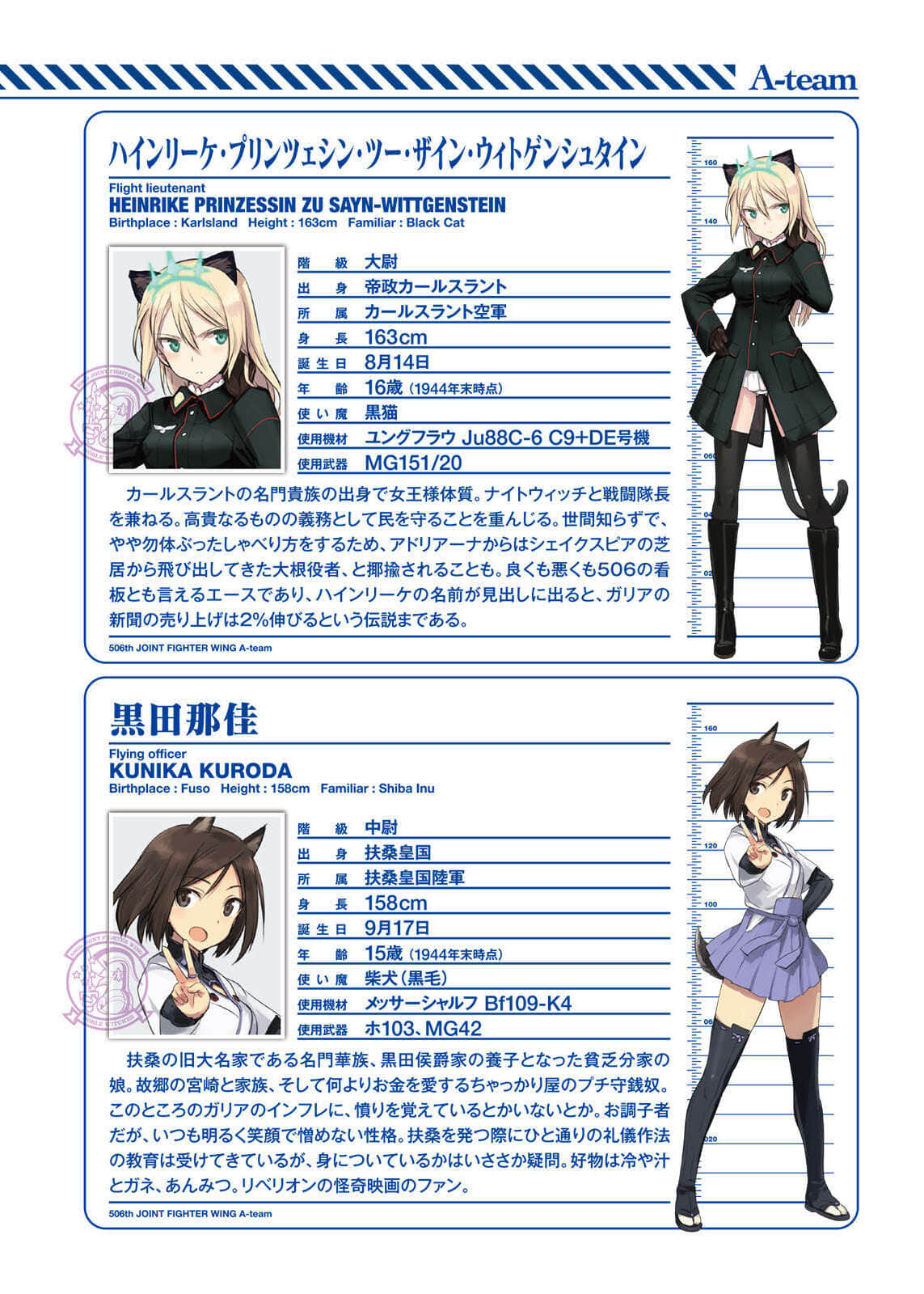 《高贵魔女 第506统合战斗飞行团》7 反击! 人物介绍插图(1)