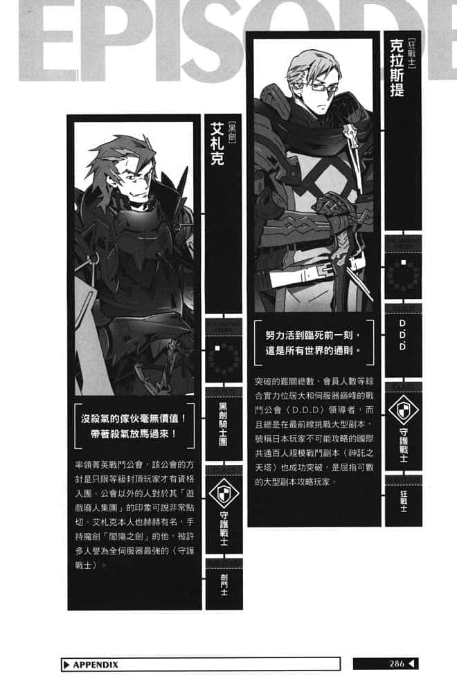 《記錄的地平線》2 圓桌會議的騎士們 第一屆〈圓桌會議〉成員插圖（3）