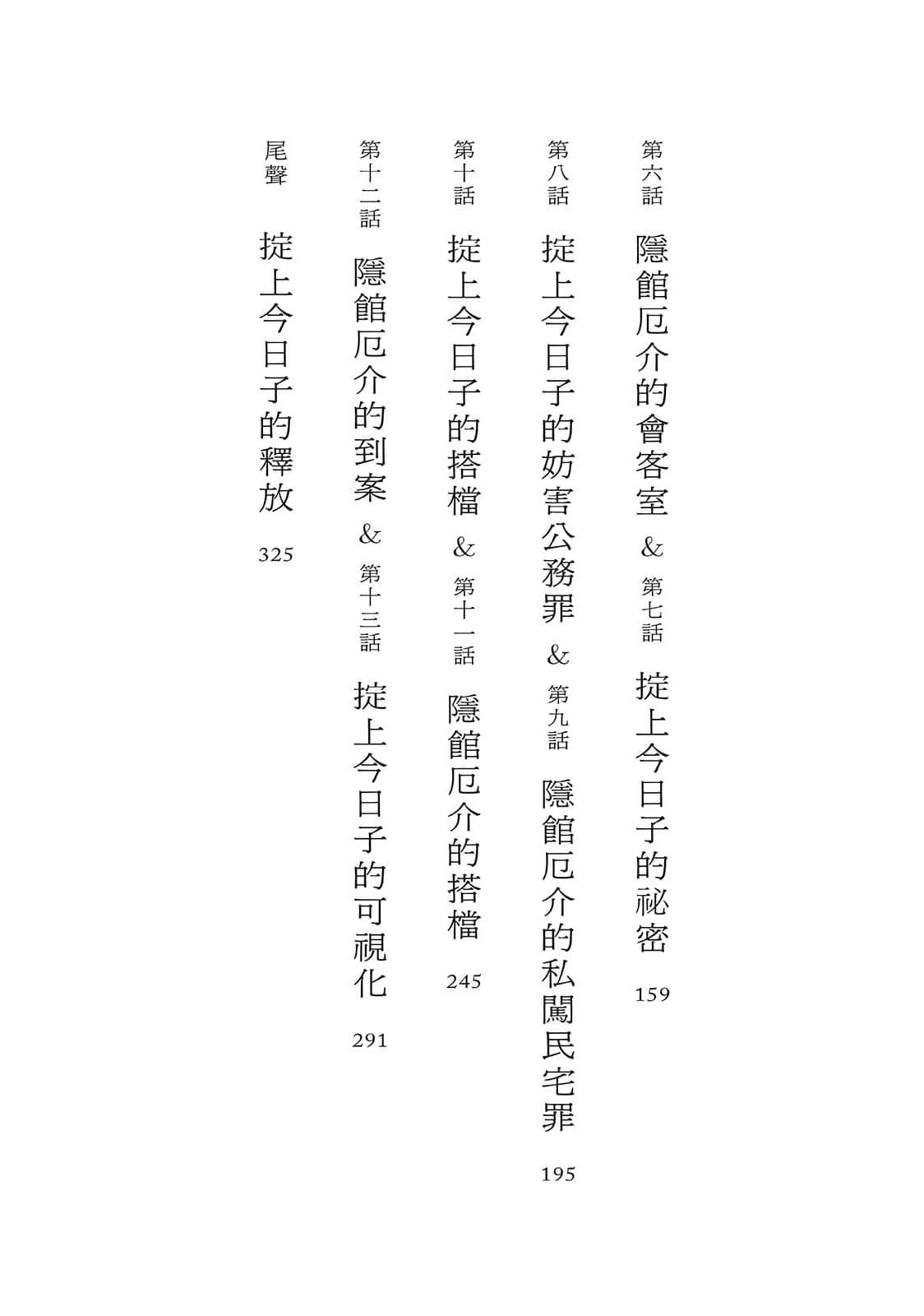 《忘却侦探系列》9 掟上今日子的里封面 作品相关插图(4)