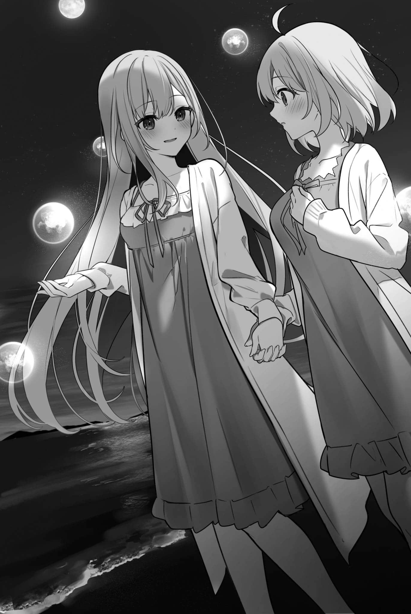 《转生公主与天才千金的魔法革命》11 8章 在夜晚海岸的交谈插图（1）