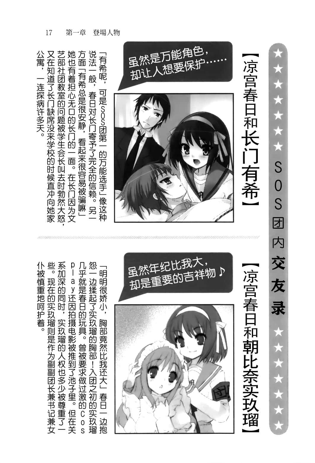 《凉宫春日系列》OFFICAL FANBOOK 凉宫春日的观测 第一章 登场人物插图（11）