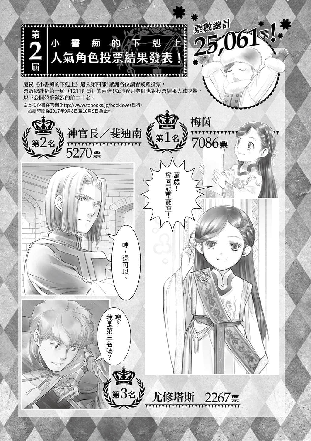 《小书痴的下克上 ~为了成为图书管理员不择手段~》4 贵族院的自称图书委员Ⅰ 后记插图(1)