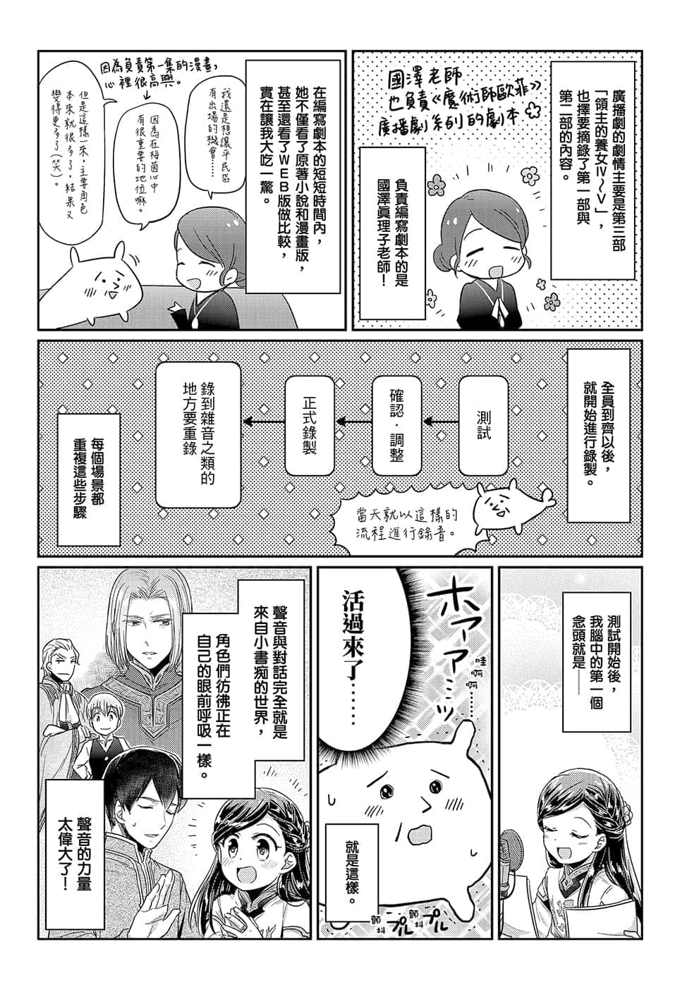 《小書癡的下克上FANBOOK》2 漫畫 廣播劇CD配音觀摩報告 鈴華插圖（3）