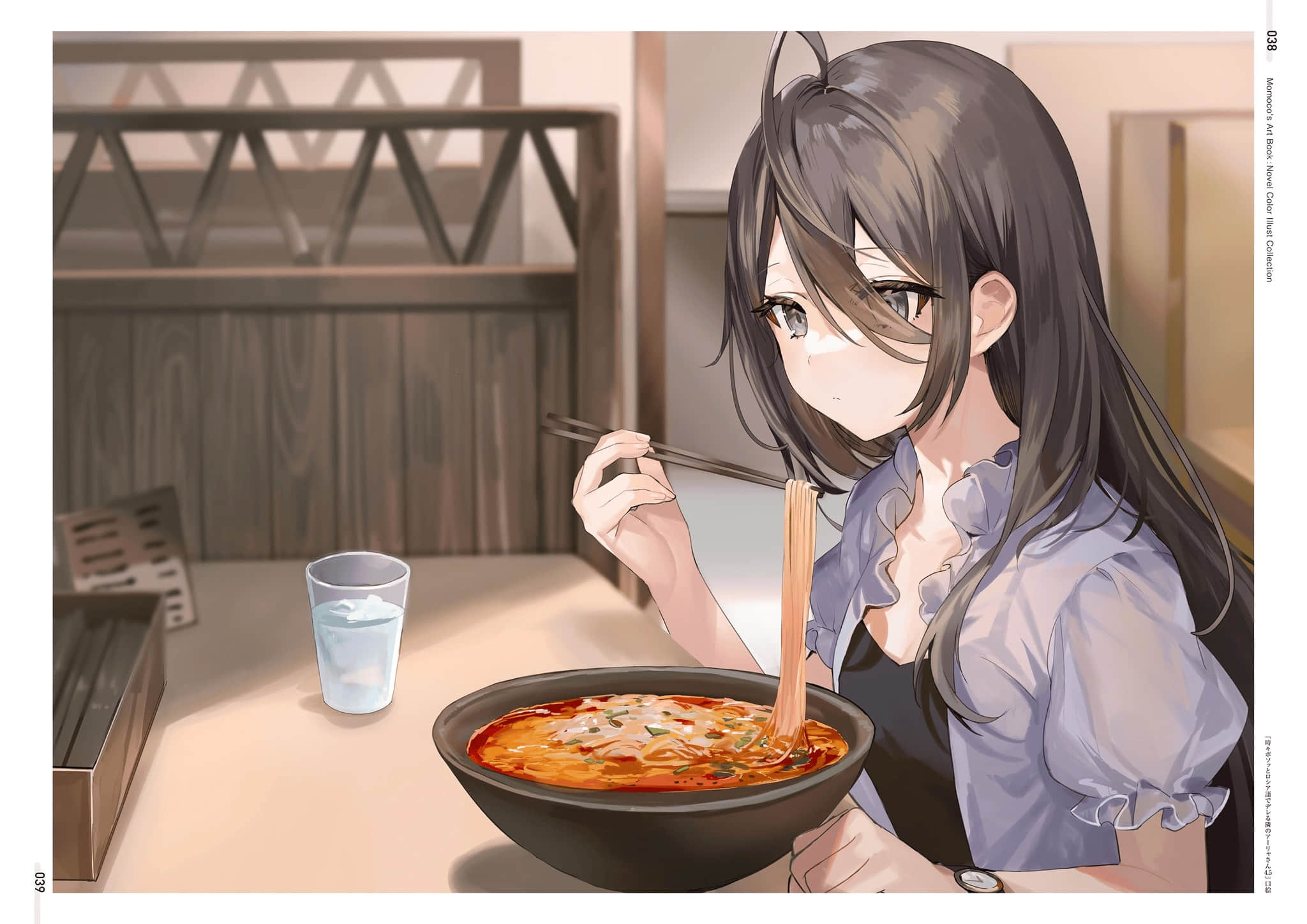 《不时轻声地以俄语遮羞的邻座艾莉同学》ももこ画集 原作小说彩S插画集锦插图（24）