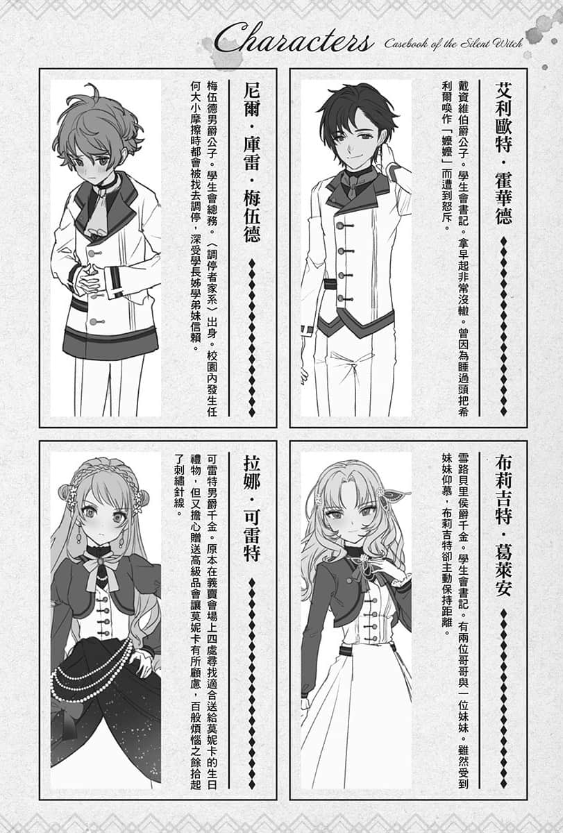 《Silent Witch 沉默魔女的秘密》4.5 -after- 目前为止的登场人物插图（3）