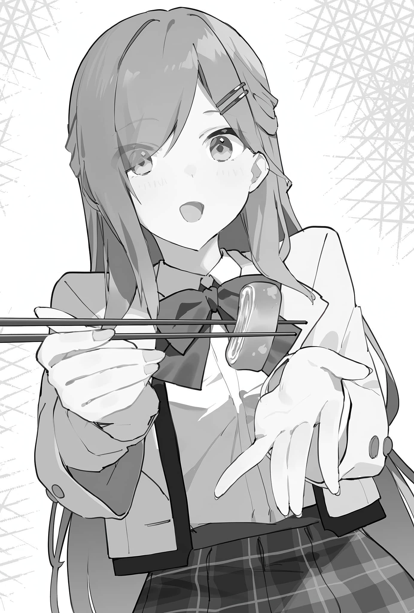 邻座的高岭之花似乎是我前世的妻子。今生好像也超喜欢我。小说插图（22）