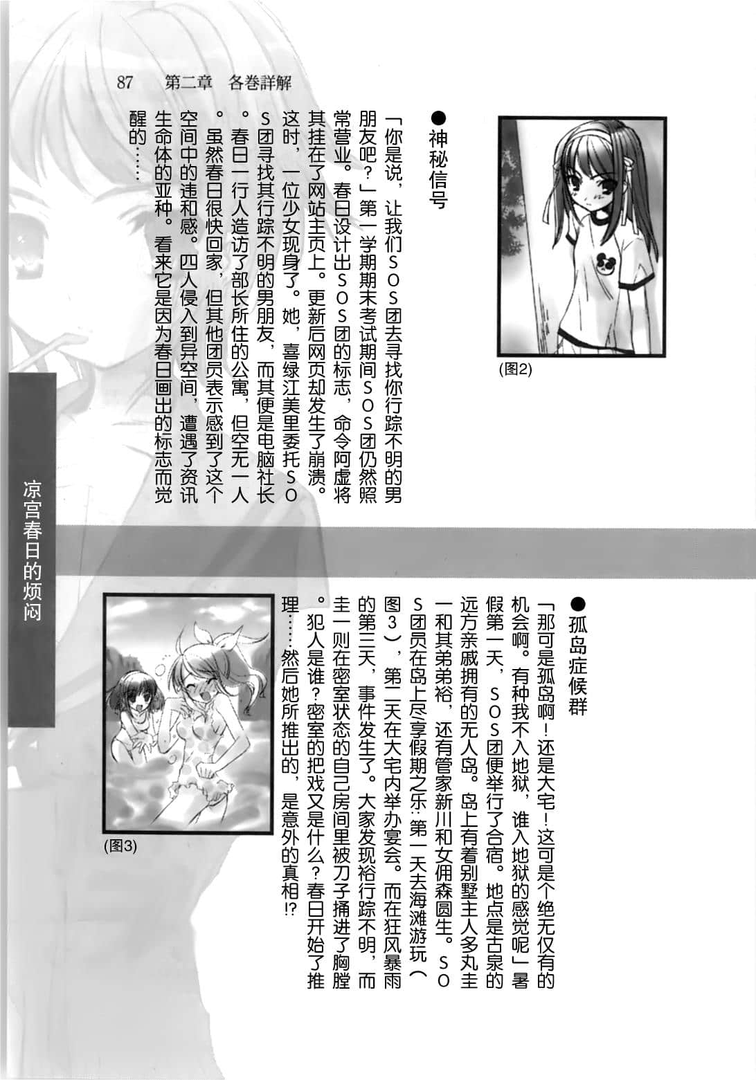 《涼宮春日系列》OFFICAL FANBOOK 涼宮春日的觀測 第二章 各卷詳解插圖（13）
