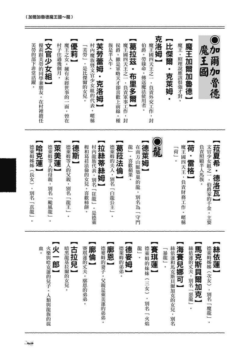 《異世界悠閒農家》10 登場人物辭典插圖（3）