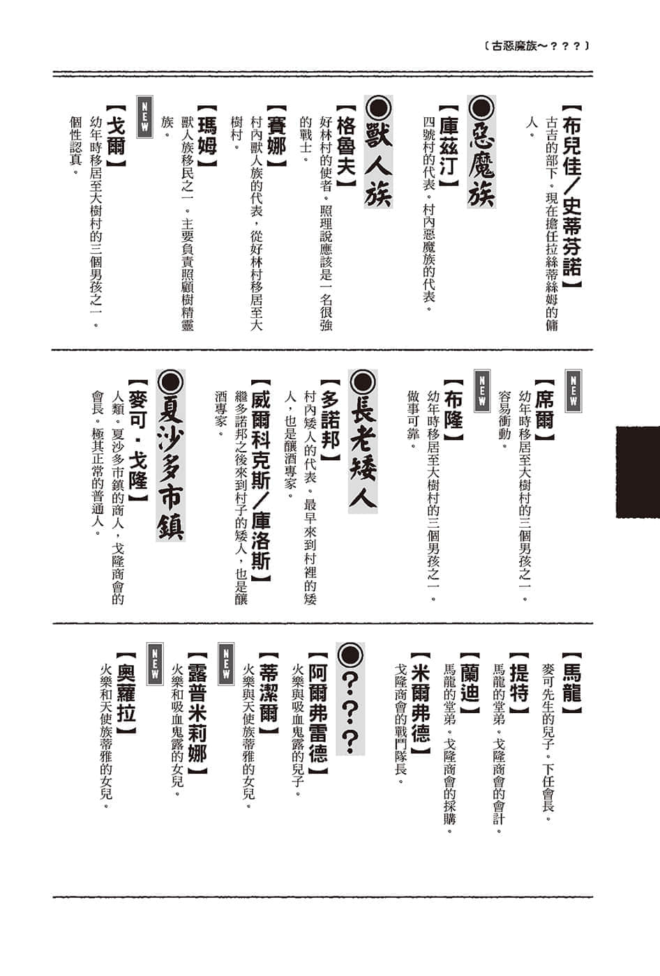 《异世界悠闲农家》8 登场人物辞典插图（4）