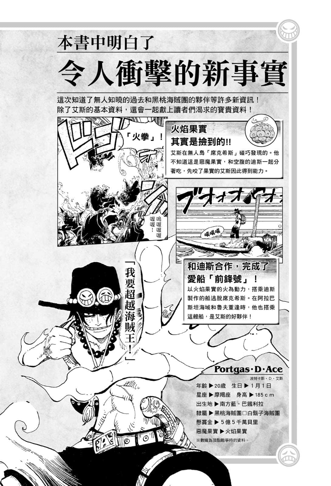 《ONE PIECE 航海王小说 A》1 黑桃海贼团成立篇／作者 ひなたしょう 特别附录插图（2）