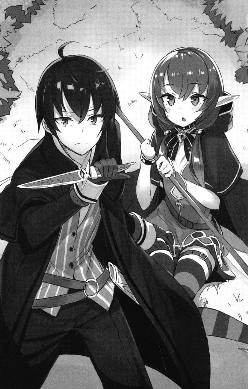《和没有信徒的女神大人一起攻略异世界》1 全班最弱魔法师 四章 高月诚人，第一次得到了伙伴插图（1）