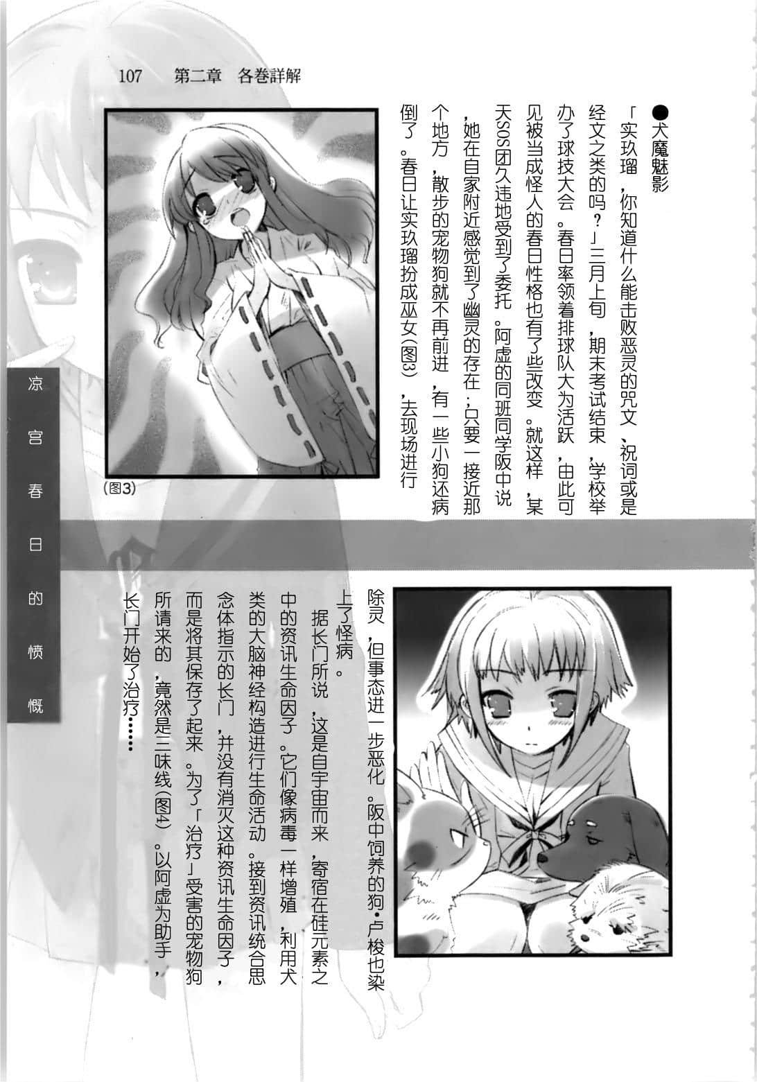 《涼宮春日系列》OFFICAL FANBOOK 涼宮春日的觀測 第二章 各卷詳解插圖（33）
