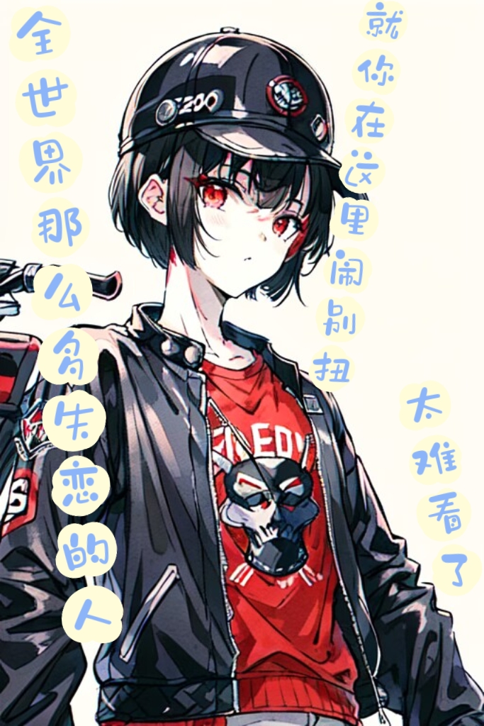 《橘色屋檐下的妹妹》失戀組 藍 人設樣圖2插圖（2）