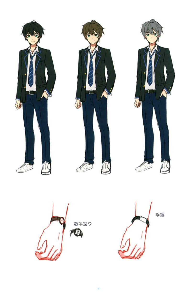 《彈珠汽水瓶裏的千歲同學》8 全綵插畫集１章 角S設計案插圖（18）