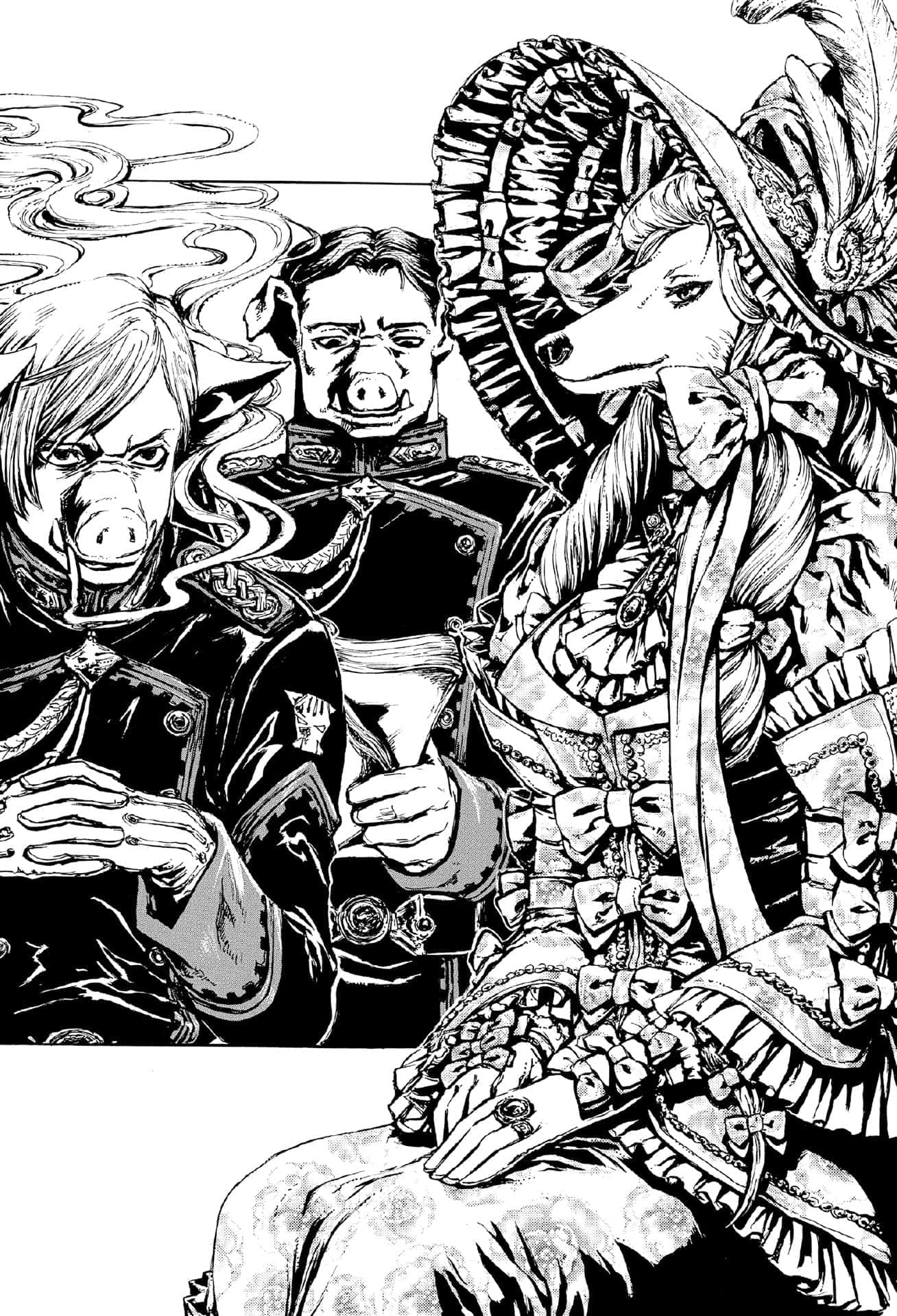 《奥尔森王国史 ~野蛮的兽人之国如何烧毁和平的精灵之国~》2 第二章 勇猛的野猪们插图(1)
